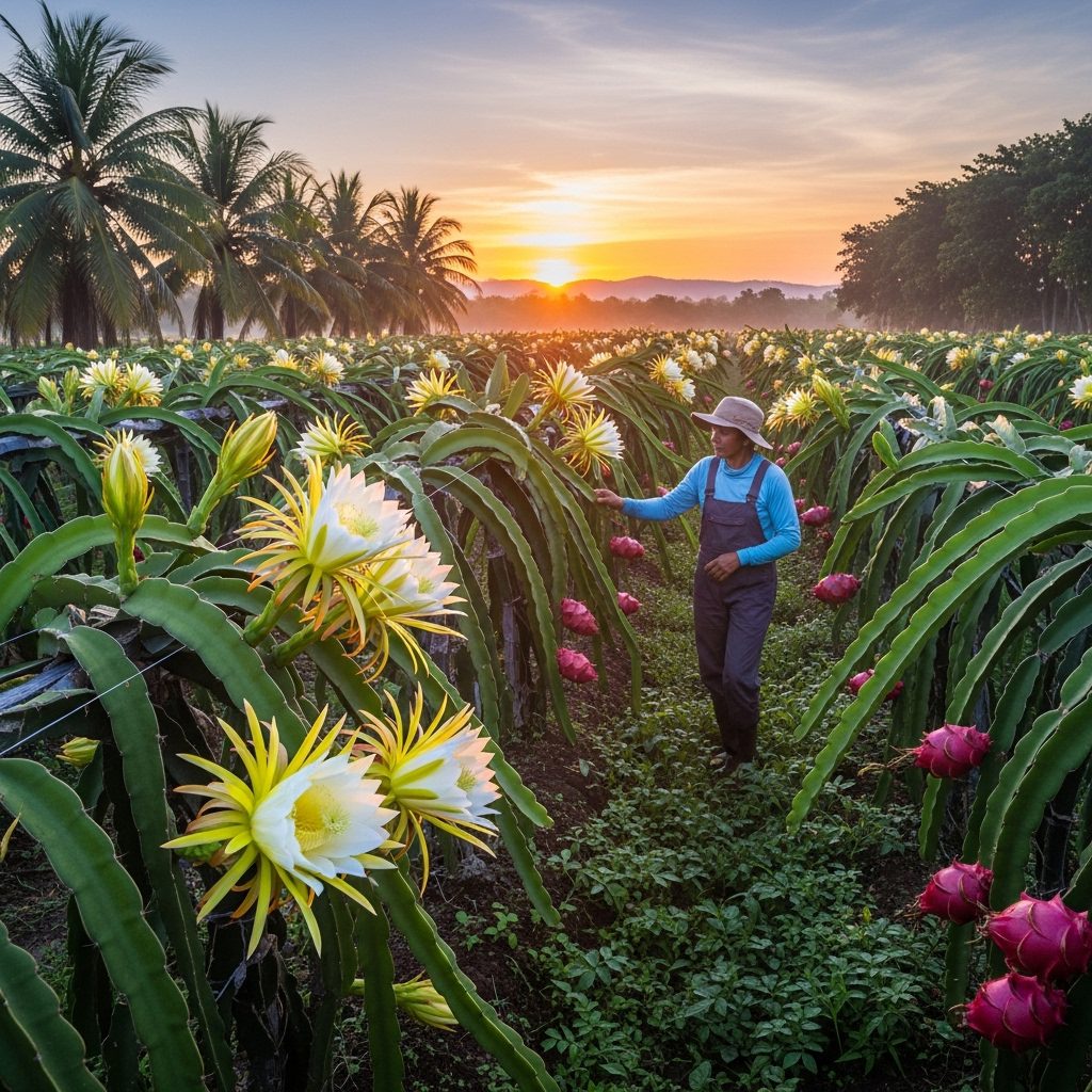 plantação de pitaya